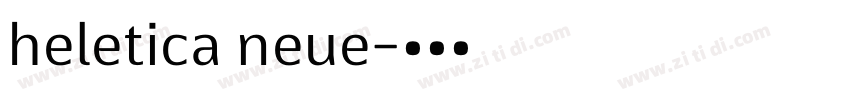 heletica neue字体转换